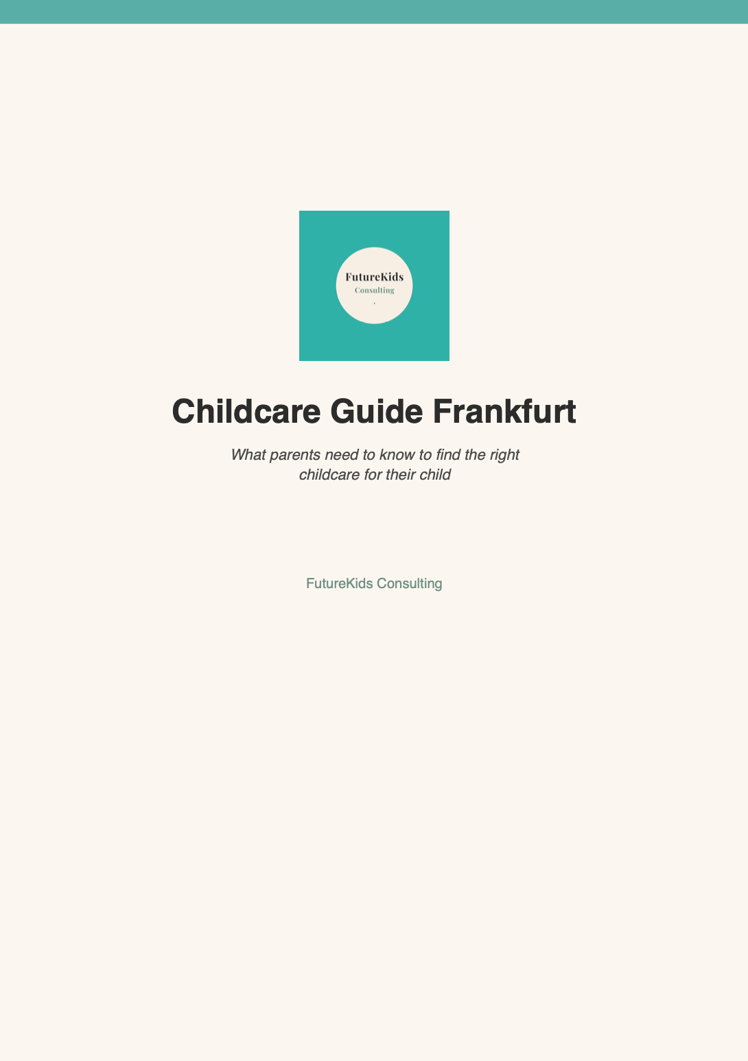 Childcare-Guide Frankfurt – Your Roadmap to the Perfect Daycare Place